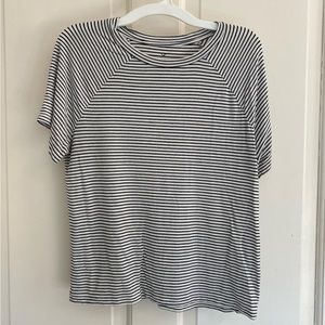 Women’s black and white striped t shirt